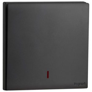 Công tắc 20A Obria 1 gang – màu đen mờ | MEC21084BL Legrand