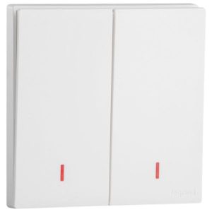 Công tắc đôi 2 cực 1 chiều 20A có LED hiển thị – Obria Legrand | MEC21087 Legrand