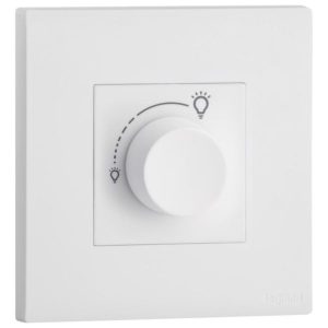 Công Tắc Dimmer Obria LED Rotary 300W – Màu Trắng mờ | MEC24073WH Legrand