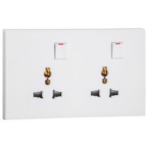 Ổ cắm đôi đa năng có công tắc – Obria Legrand | MEC32046 Legrand