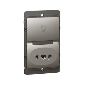 Ổ cắm dao cạo râu Mallia – xám bạc – 283535 Legrand