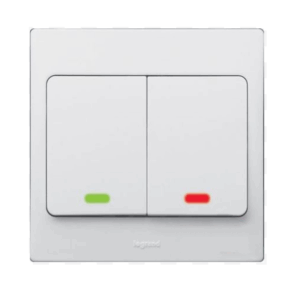 Công tắc đôi 1 chiều có đèn Mallia – 281012 Legrand