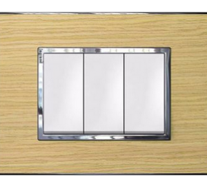 Mặt Che Gỗ Sồi Với Cơ Phận Mầu Trắng Legrand