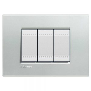 Mặt che chữ nhật Bticino Livinglight Silver Legrand